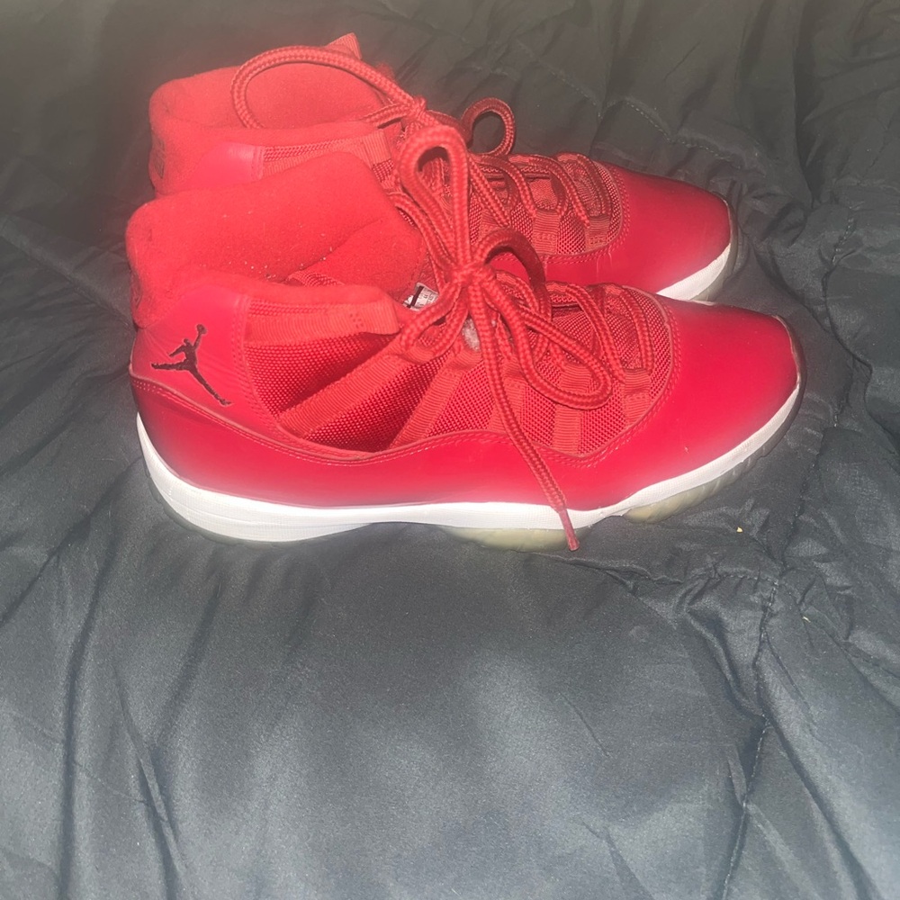 Jordan Red and White Men's Shoes